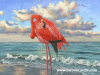 The Beach Flamingo 36x48